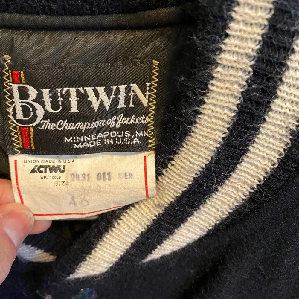 Vintage 1989 XL Huntington High School Letterman Jacket - Picture 8 of 12